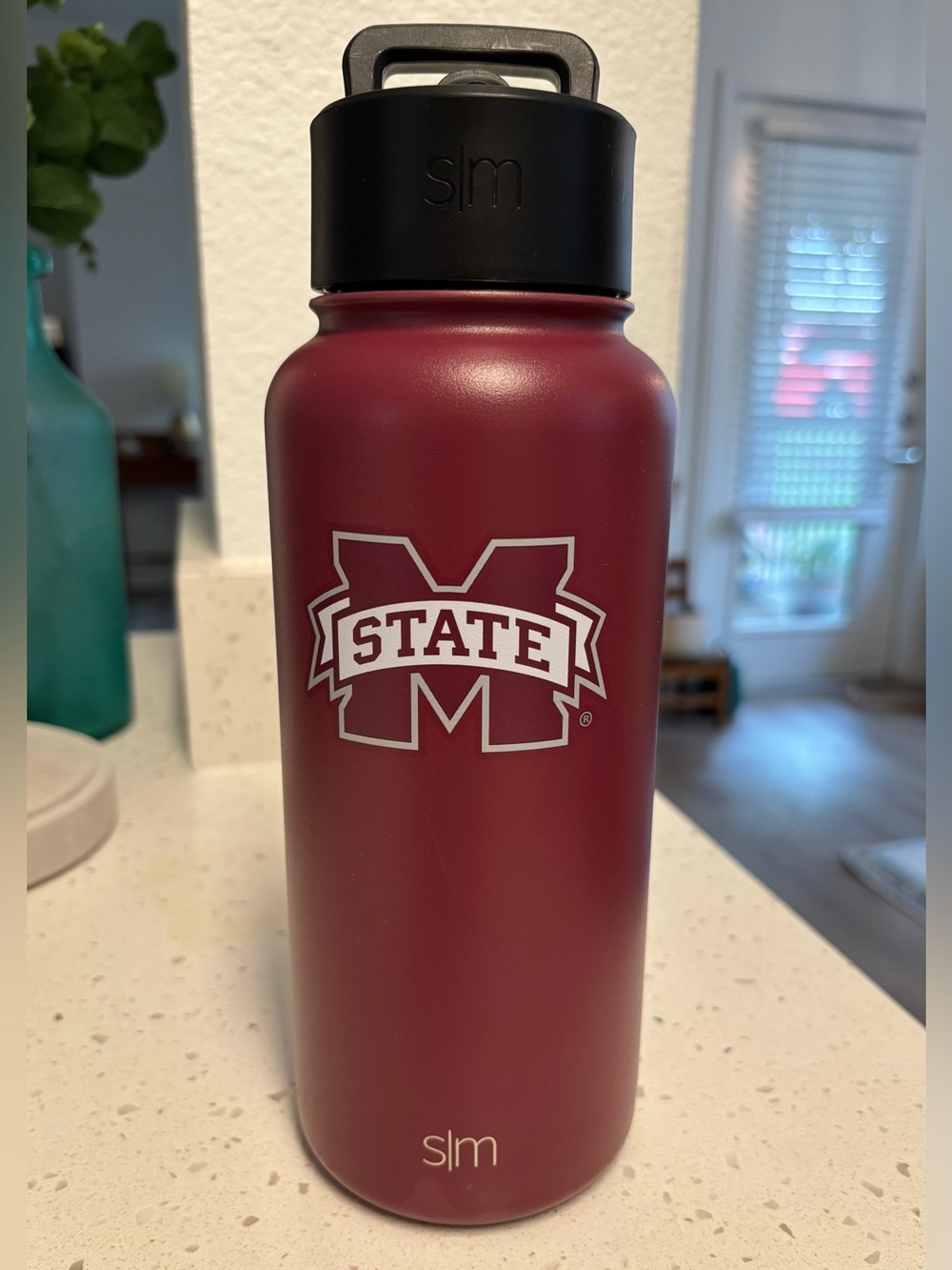 Mississippi State Maroon Stainless Water Bottle 32oz